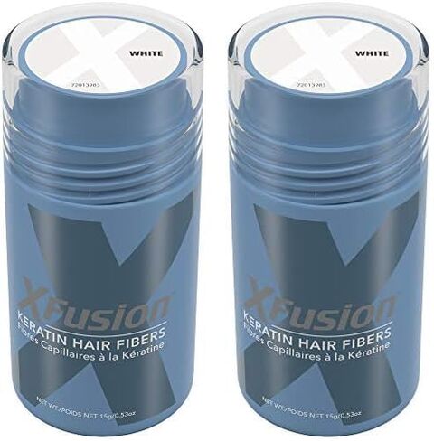 XFusion Keratin Hair Fibers - White (15g) in Kuwait