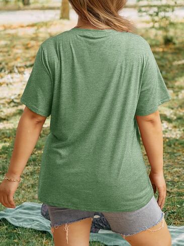 Anbech Women Plus Size Tops Cute Kindness Graphic Be Kind Tees Wildflowers Print Teacher Tops in Kuwait