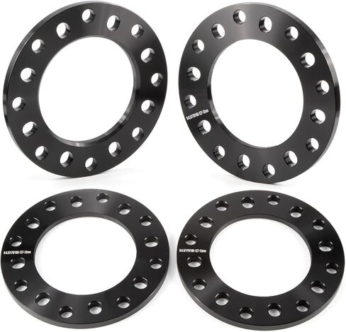 GAsupply 12mm 8 Lug Universal Wheel Spacers, Fit for F250 E350 Ram 2500 3500 Express 3500 K3500 Silverado Suburban 2500 Sierra 2500HD 3500HD, 4pcs 8x6.5 8x165.1 8x170 8x180 1/2 inch Forged Spacer in Kuwait