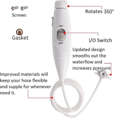 Waterpik Replacement Parts-Enhanced Water Flosser Repair Kit,Compatible with WP-100 WP-250 WP-450 WP-900 Series，Revive Your Waterpik Experience: Waterpik Wp-100w Replacement Handle in Saudi Arabia