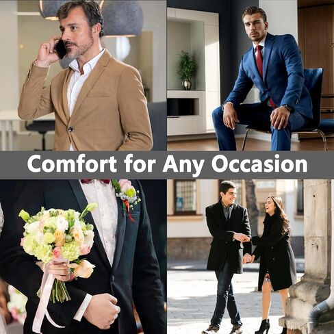 +MD Men's Soft Dress Socks Size 10-13, 3 Pairs Classic Business Crew Calf Socks for Men, Lightweight Breathable Comfort in Kuwait