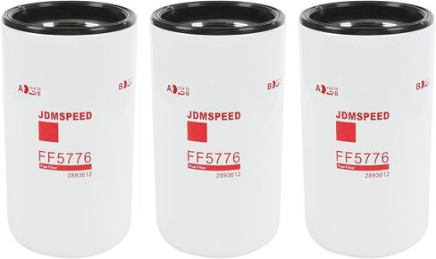 JDMSPEED 3 قطعة FF5776 فلتر الوقود متوافق مع محرك الكمون ISX ISX15 11.9L 15L 16L استبدال الكمون 2893612 2864993 3685306 4331007 in Kuwait