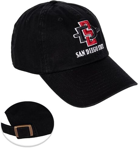 Desert Cactus San Diego State University Baseball Hat SDSU Aztecs Brimmed Embroirderd Cap Adjustable Cloth Strap Adult (Style C) in Saudi Arabia