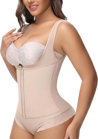 SHAPSHE Fajas Colombianas Moldeadoras Shapewear for Women Tummy Control Waist Trainer Body Shaper Open Bust Girdle in Saudi Arabia