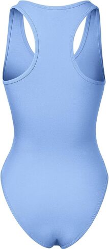 HATOPANTS Women's Tank Top Bodysuits Sleeveless Scoopneck Racerback Cotton Jumpsuits in Kuwait