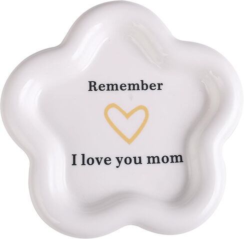 BFJLIFE Gifts for Mom from Daughter Son Unique Cool Gifts for Mothers Day Birthday Christmas Ceramic Ring Dish Jewelry Tray I Love You Mom in Saudi Arabia
