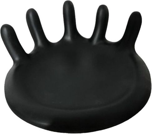 Hand Shape Ring Holder Wedding Engagement Ring Dish,Jewelry Dish Holder Trinket Dish Tray for Women Birthday Christmas Valentines Black in Saudi Arabia