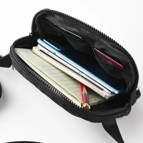 Everywhere Belt Bag, Crossbody Fanny Pack for Women, Men, Fashion, Waterproof, Nylon (Black) in Saudi Arabia