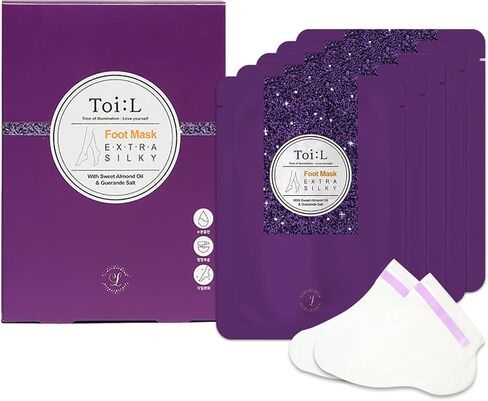 Toi:L Extra Silky Hand Mask 5 Pairs, Moisturizing Gloves for dry hands, Premium Hand spa Treatment, Moisturizing, Whitening, and Repairing for rough & damaged hands(Pearl+Green Caviar) (box) in Kuwait