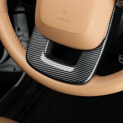 YOUTOOCAR Carbon Fiber Pattern Steering Wheel Cover Trim Compatible with Hyundai Santa FE 2024-2025 Accessories in Kuwait