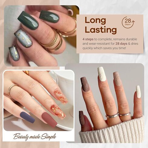 AZUREBEAUTY 31Pcs Dip Powder Nail Kit Starter, 20 Colors Purple Blue Glitter Dipping Powder Recycling Tray Essential Liquid Set with Base Top Coat Activator for French Dip Nails Art Manicure Set Beginner DIY Salon Women Gift in Kuwait