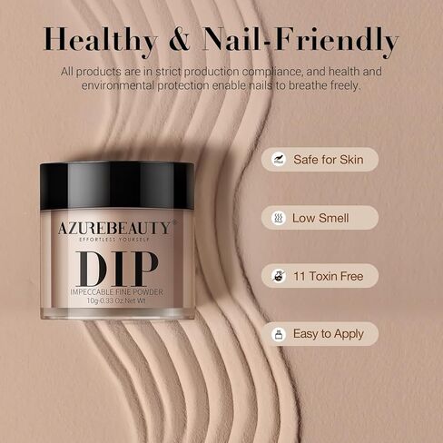 AZUREBEAUTY 31Pcs Dip Powder Nail Kit Starter, 20 Colors Purple Blue Glitter Dipping Powder Recycling Tray Essential Liquid Set with Base Top Coat Activator for French Dip Nails Art Manicure Set Beginner DIY Salon Women Gift in Kuwait