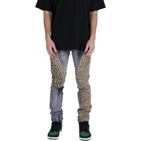 mnml Men's D422 Leopard Straight Denim