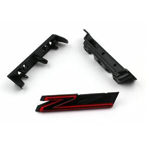 1Pc 2019-2023 Z71 Front Grille Emblem 3D Fender Badge Grill Replacement for New Generation Silverado 1500 84384428 OEM (Chrome Red)