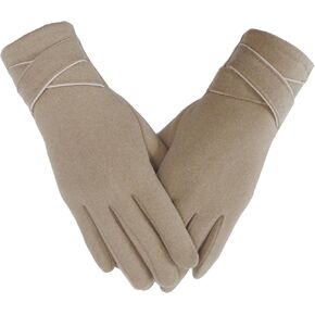 Women's Thin Warm Fleece Touchscreen Winter Gloves