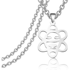 CENWA Stainless Steel Taino Sun Necklace Sol Taino Pendant Necklace