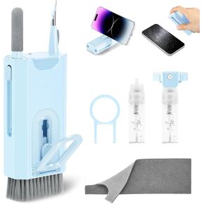 walrfid Laptop Keyboard Cleaner Kit, 15-in-1 Computer Screen Cleaning Brush Tool for iPhone Airpod Phone iPad MacBook, Electronic Clean Spray for Earbud Camera Lens PC TV Tablet, 82ml Screen Cleaner