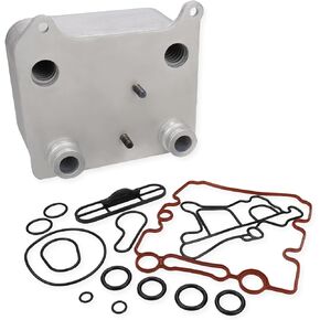 USTAR Engine Oil Cooler Kit Compatible with Ford F-250 Super Duty 03-07, F-350 Super Duty 03-07, E-350 Club Wagon 04-05, E-350 Super Duty 04-10, Excursion 03-05, 6.0L Replaces 3C3Z6A642CA
