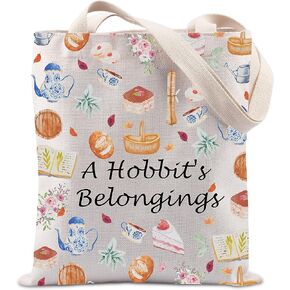 TIIMG Fantasy novel Reader Gift Bookish Gift Mythology Gift A Hobbit's Belongings Tote Bag