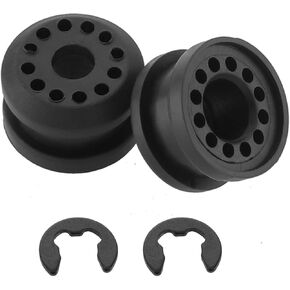 2PCS Transfer Case Linkage Control Lever Bushing Grommet, Compatible with Dodge Ram 1500 2500 3500 Shifter Linkage Bushing 2002-2010, with 2 E-Clips Replace Number 68078974AA 68078975AA