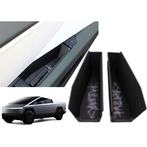 Cybertruck Compatible Carbon Fiber Door Pocket Organizer Storage US Patent Pending