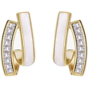 Stud earrings Gold Hoop Earrings for Women 14k Gold Huggie Earrings for women Enamel earrings Jewelry Gifts for Women