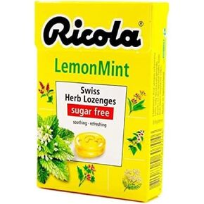 Ricola Sugar Free Herb Throat Drops Lemon Mint - 19 ct, Pack of 3