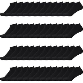Viscose Bamboo Sock Thin Low Cut Ankle Socks for Men in Bulk Pack Lightweight Soft Rayon Socks 48 Pairs