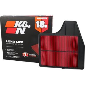 K&N Engine Air Filter: Long Life 18,000 Mile Replacement Air Filter: Compatible with 2013-2018 Nissan Altima L4 2.5L, KNA-2478