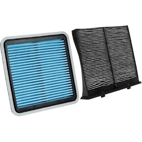 Engine+Cabin Air Filters Fit for Toyota Prius, Prius V, RAV4, Prius Plug-In, Lexus CT200h, NX300h Engine Air Filter Replacement Cabin Air Filter Accessories# 17801-37020 CF10285