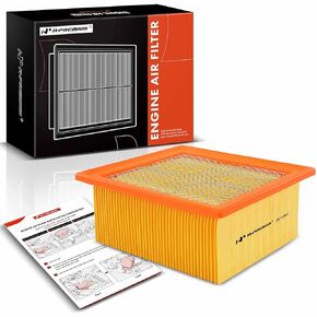 A-Premium Engine Air Filter Compatible with Dodge Ram 2500 2003-2009, Ram 3500 2003-2008, L6 5.9L, Flexible Panel, Replace# 53034249AA