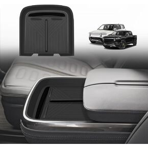 BestEvMod Center Console Phone Charge Area Silicone Mat Anti Slip Silicone Pad Compatible with 2022-2025 Rivian R1T R1S Interior Accessories Anti-Slip Easy Clean