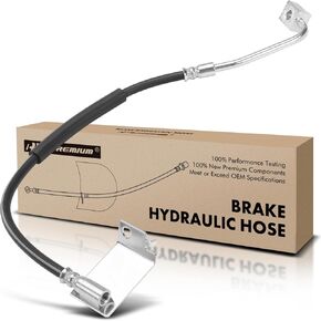 A-Premium Rear Passenger Brake Hydraulic Hose Compatible with Select Ford Models - F-550 F550 Super Duty 1999-2004, with Load Leveling