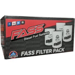FASS Titanium Series Fuel Filter & Water Seprator Pack Combo Of 4 | (2) XWS-3002 | (2) PF-3001