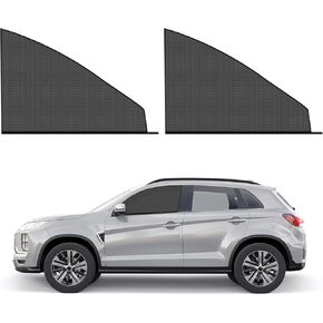 Dohia Car Window Shades 2 Pack Car Sun Shade for Front Window Baby Family Pet Breathable Mesh Auto Window Covers Elasticized Universal Window Screens for Most Cars D4-QCSW(Front Window)
