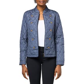 Tommy Hilfiger Women's Quilted Long Sleeve Zip Up Sportswear Jacket