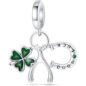 LIGHTDOG 925 Sterling Silver Charms for Bracelets Necklaces Dangle Pendants Beads Charms Fits Pandora Charms Bracelets Jewelry Holidays Gift for Women