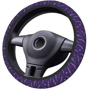 Car Steering Wheel Cover Universal Neoprene Anti Slip Car Accessories Decorative Wheel Protector 15 Inch - Pink Bows 2
