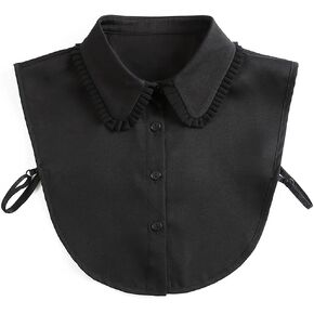 LoudSung Detachable Half Shirt Blouse False Collar Folding Design for Women Girls