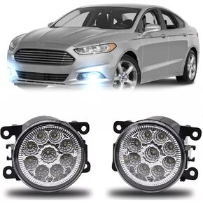 Fog Light Bulb 3.5 Inch For Ford Fusion 2013-2016 Clear Lens Pair Bumper Fog Lights Replacement Lamps,6000k,Pack of 2