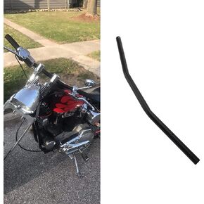 1" Sportster Drag Bars Motorcycle Handlebar 25mm Wide Handlebars for Sportster HD Custom Chopper Softail Tour Glide Road King Electra, BLACK