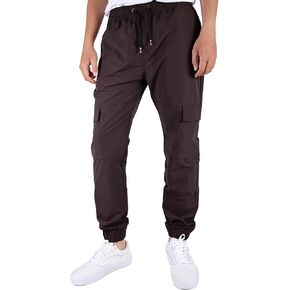 ITALYMORN Mens Lightweigt Joggers Cargo Elastic Waist Work Pants Travel Pants with Pockets
