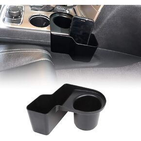JeCar Gear Shifter Storage Box Manual Transmission Side Storage Tray Interior Accessories for 2011-2019 Jeep Grand Cherokee WK2, Black