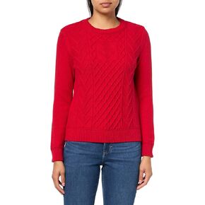 Nautica Women's Long Sleeve Anchor Crewneck Sweater