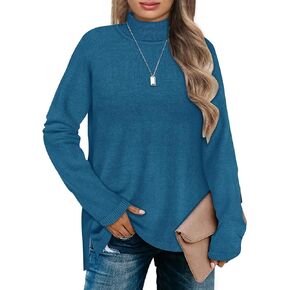TIYOMI Plus Size Sweater Tops for Women Turtleneck Warm Pullover XL-5XL