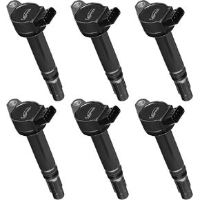 BDFHYK Ignition Coils Pack Set of 6 for Toyota 4Runner Avalon Camry Sienna Lexus ES350 GS300 GS350 V6 2.5L 3.0L 3.5L 4.0L Compatible with 90919-A2007 C1601 UF487