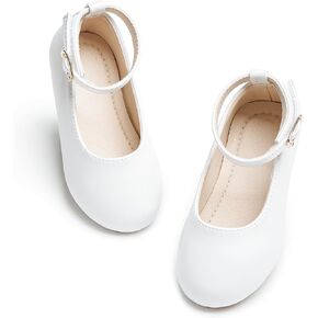 Toddler Flower Girl Dress Shoes - Little Girl Ballet Flats Sparkly Wedding Party