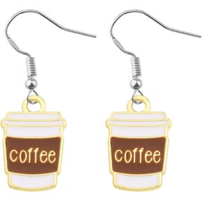 BNQL Coffee Earrings Dangle Coffee Gifts for Coffee Lovers Coffee Cup Earrings Jewelry