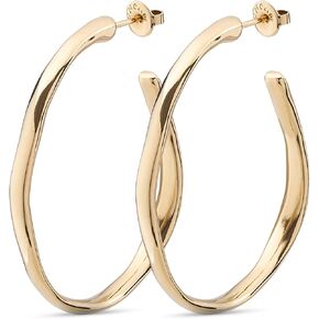Earrings in metal alloy coated in gold