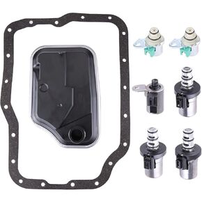 4F27E Transmission Shift Solenoid Kit,Aublinto Transmission Shift Solenoid Filter Service Kit Compatible for 2000-2014 Focus;1999-2003 Protege;2019 3 GS Sedan 4-Door;Focus Transit Connect